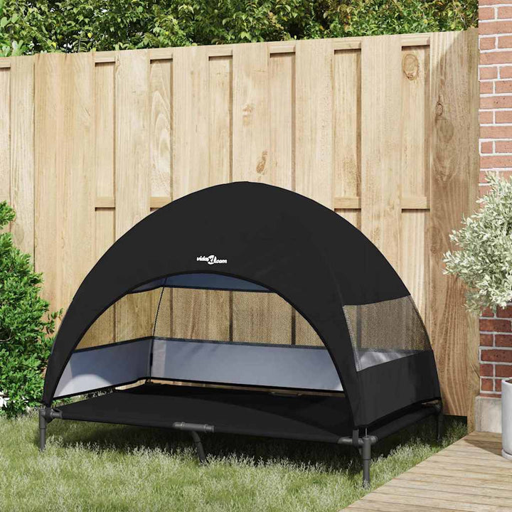 Raised Dog Bed Folding 127 X 81 X 108 Cm Fabric And Steel