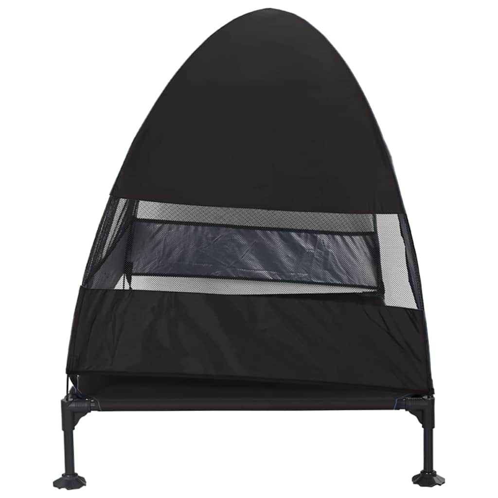 Raised Dog Bed Folding 127 X 81 X 108 Cm Fabric And Steel