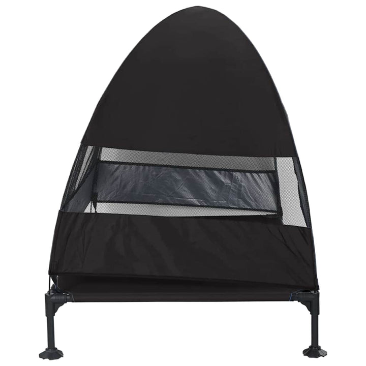 Raised Dog Bed Folding 127 X 81 X 108 Cm Fabric And Steel