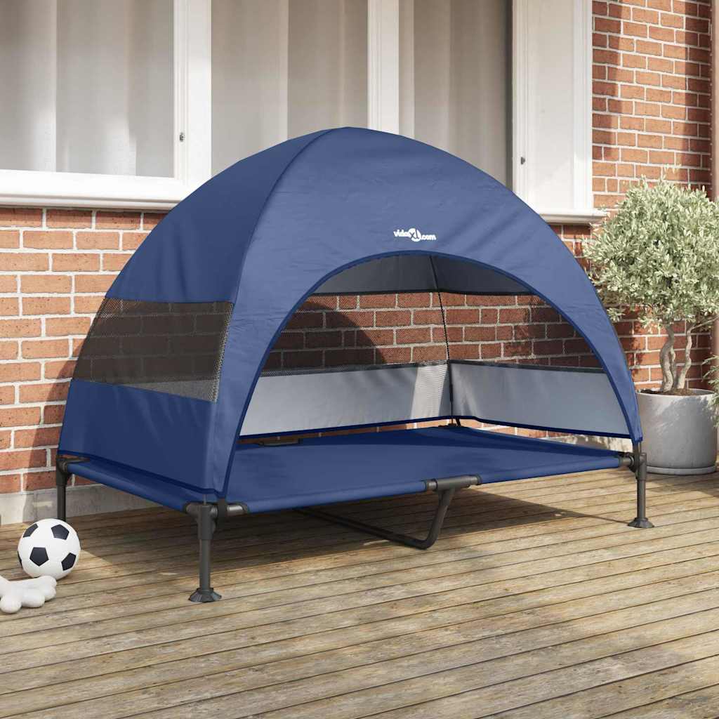 Raised Dog Bed Folding 127 X 81 X 108 Cm Fabric And Steel