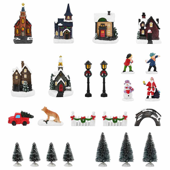 Christmas Tabletop Decor Multicolour 6.5 X 9.1 Cm Resin