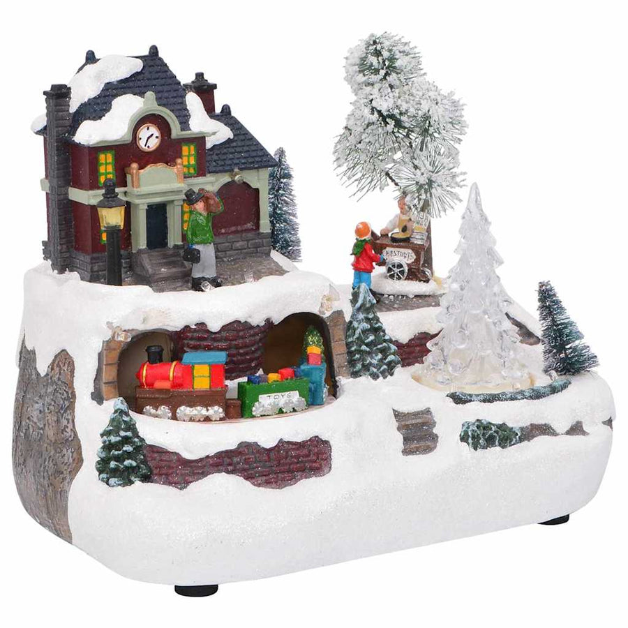 Christmas Tabletop Decor Multicolour 23.5 X 16 X 18.5 Cm Resin