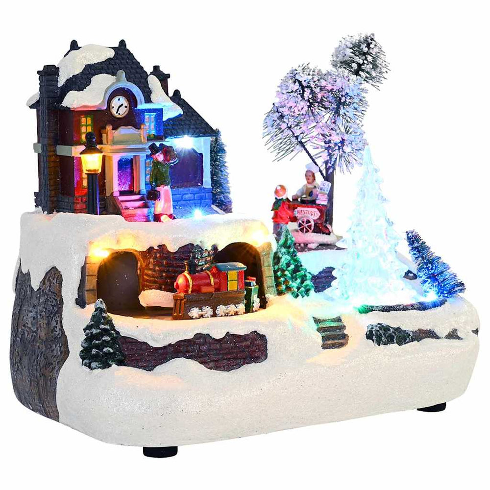Christmas Tabletop Decor Multicolour 23.5 X 16 X 18.5 Cm Resin