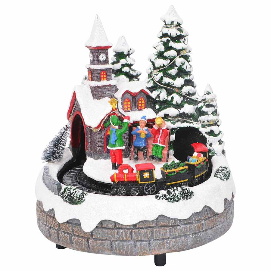 Christmas Tabletop Decor Multicolour 16 X 16 X 19 Cm Resin