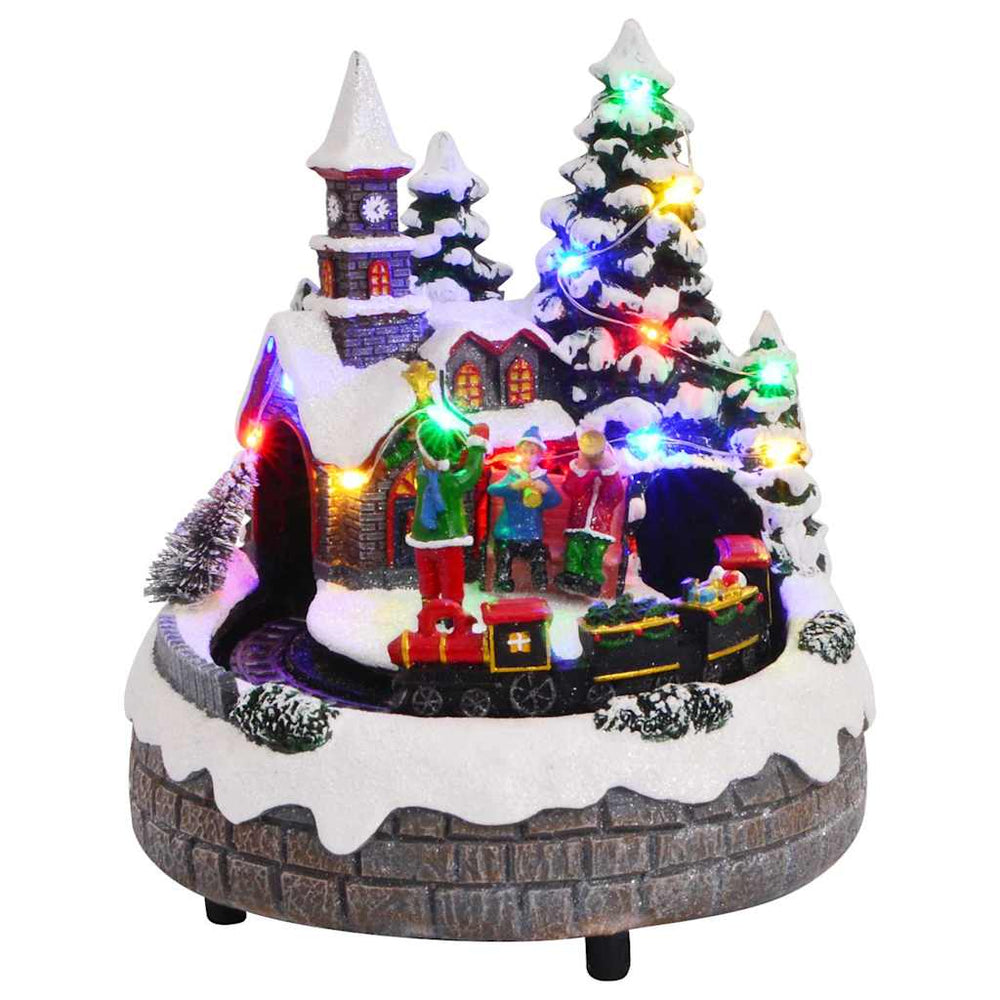 Christmas Tabletop Decor Multicolour 16 X 16 X 19 Cm Resin
