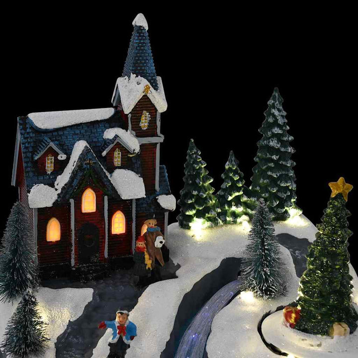 Christmas Village Multicolour 20.5 X 17 X 21 Cm Plastic