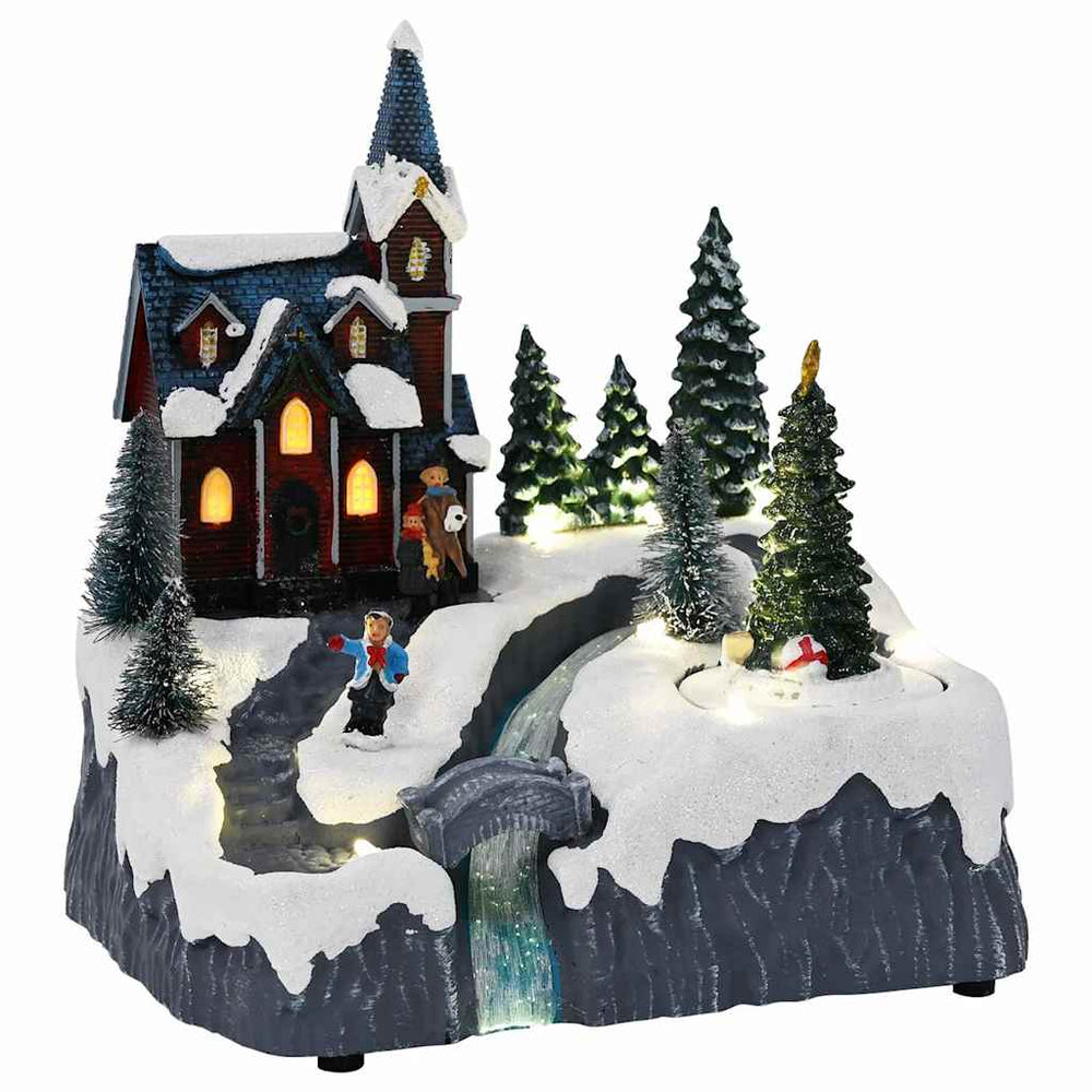 Christmas Village Multicolour 20.5 X 17 X 21 Cm Plastic