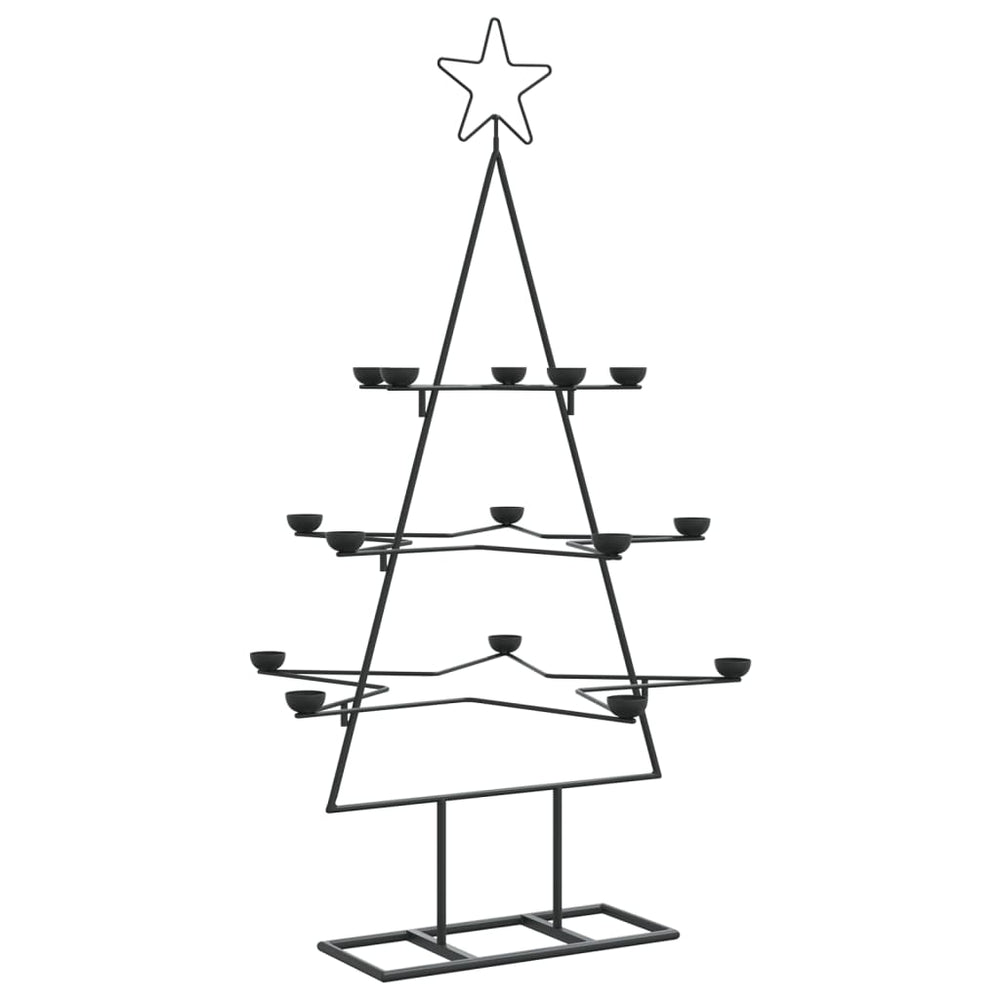 Metal Christmas Tree For Decoration Black