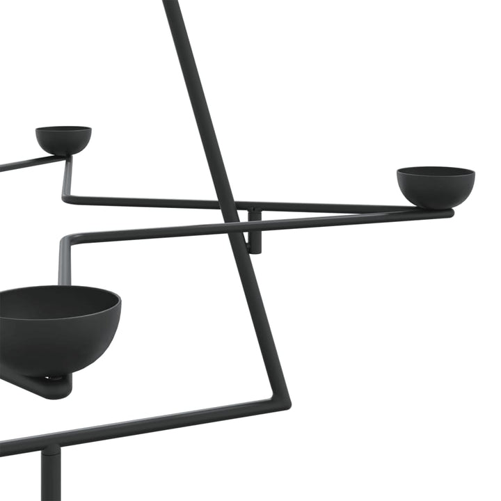 Metal Christmas Tree For Decoration Black