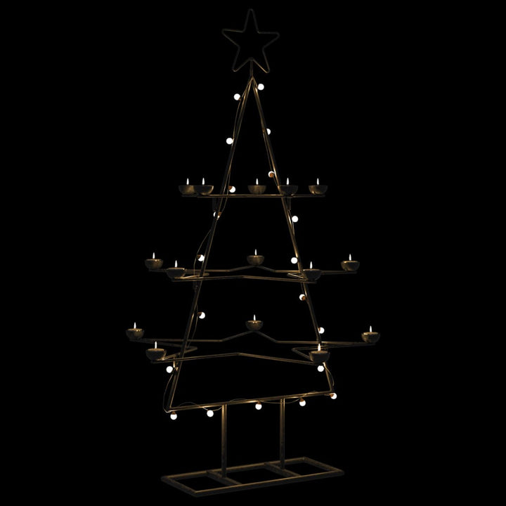 Metal Christmas Tree For Decoration Black