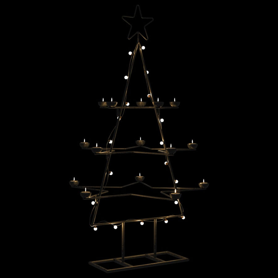 Metal Christmas Tree For Decoration Black