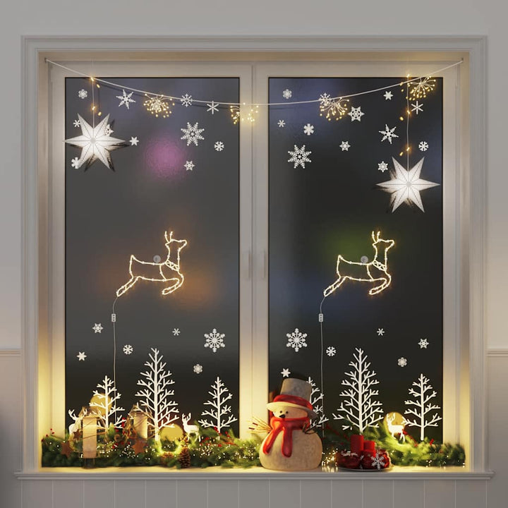 Christmas Lights Christmas Silhouette 2 Pcs 50 Leds Warm White