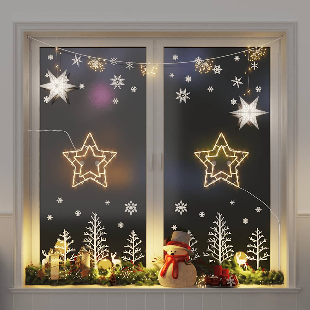 Christmas Lights Christmas Silhouette 2 Pcs 50 Leds Warm White