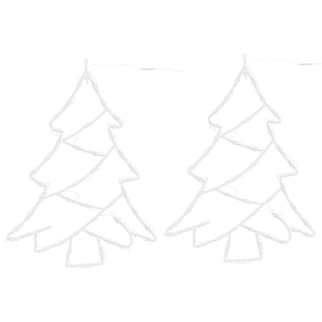 Christmas Lights Christmas Silhouette 2 Pcs 50 Leds Warm White