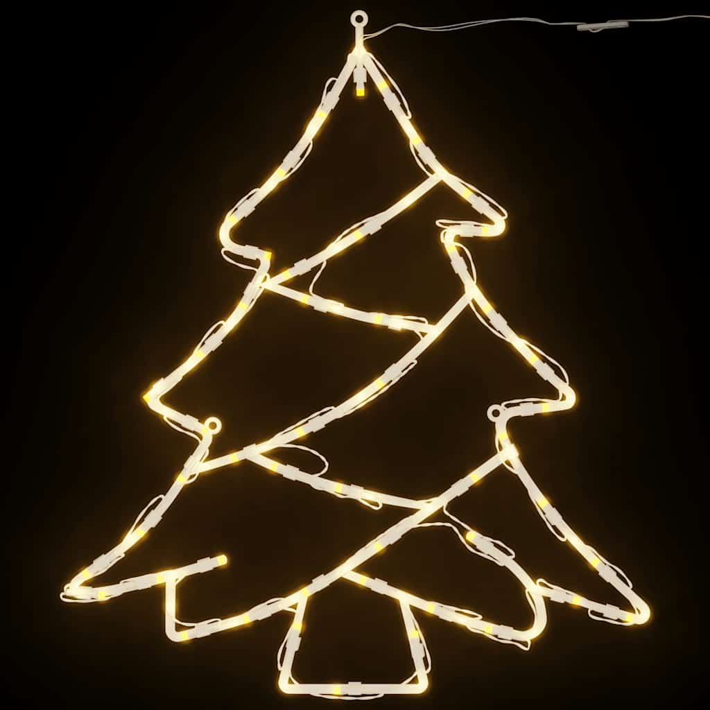 Christmas Lights Christmas Silhouette 2 Pcs 50 Leds Warm White