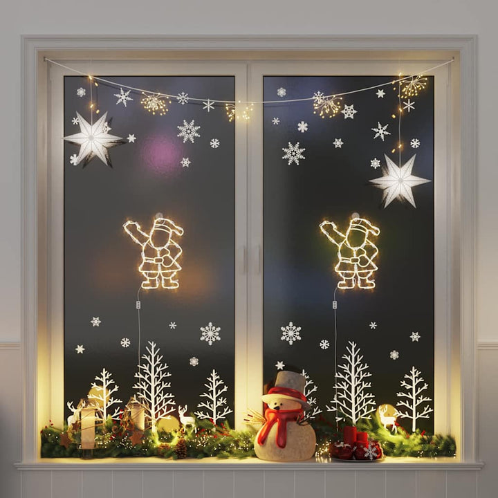 Christmas Lights Christmas Silhouette 2 Pcs 50 Leds Warm White