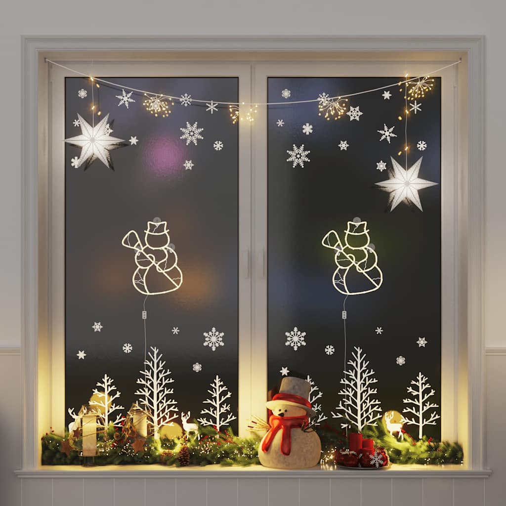 Christmas Lights Christmas Silhouette 2 Pcs 50 Leds Warm White
