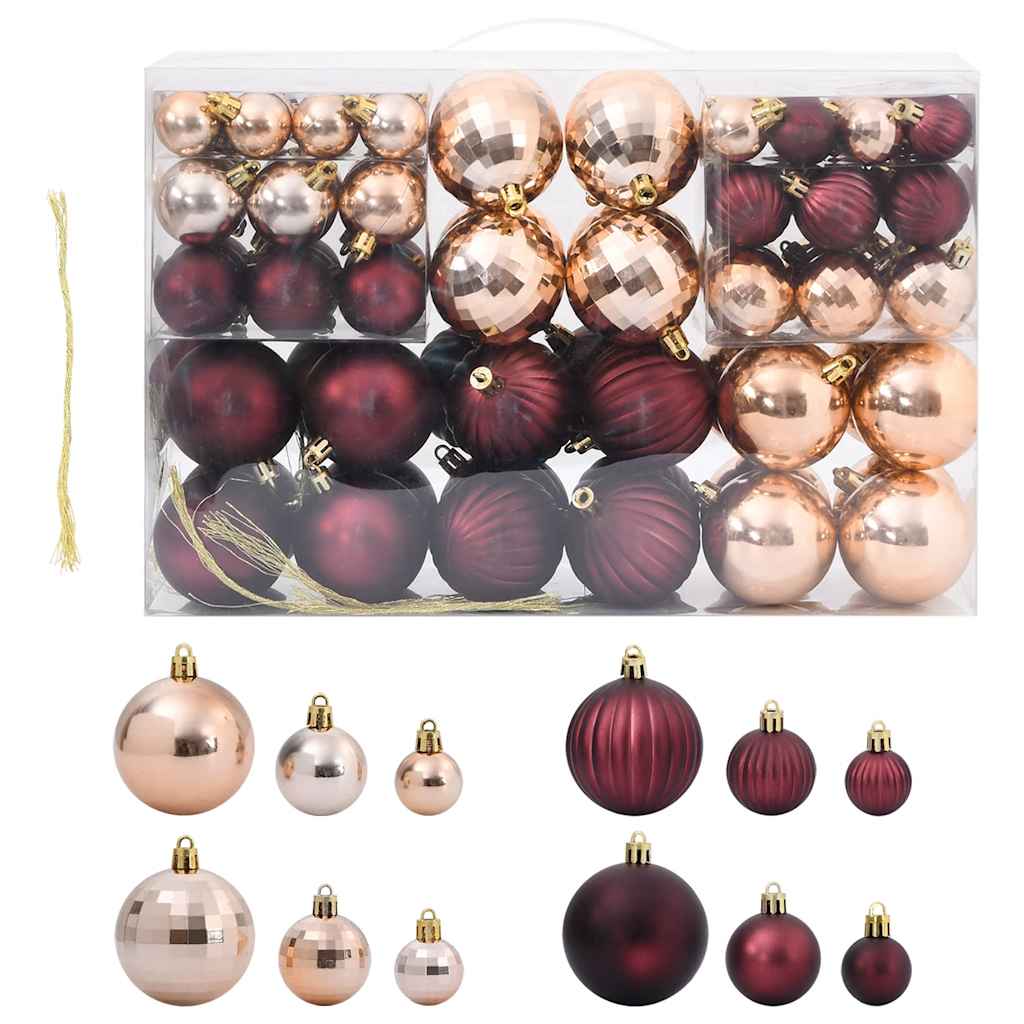 Christmas Baubles 100 Pcs Ø3/4/6 Cm