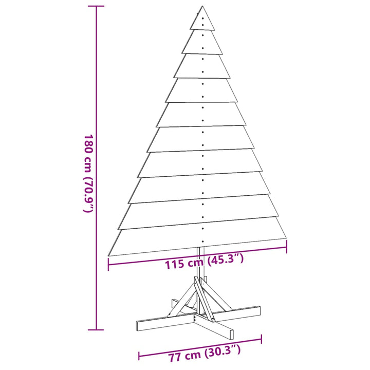 Wooden Christmas Tree For Decoration Solid Wood