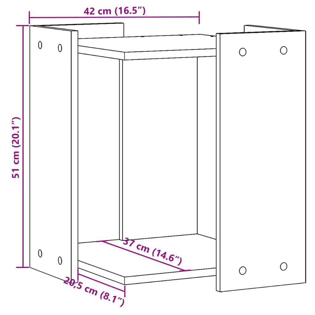 Cat Litter Box Enclosure Engineered Wood