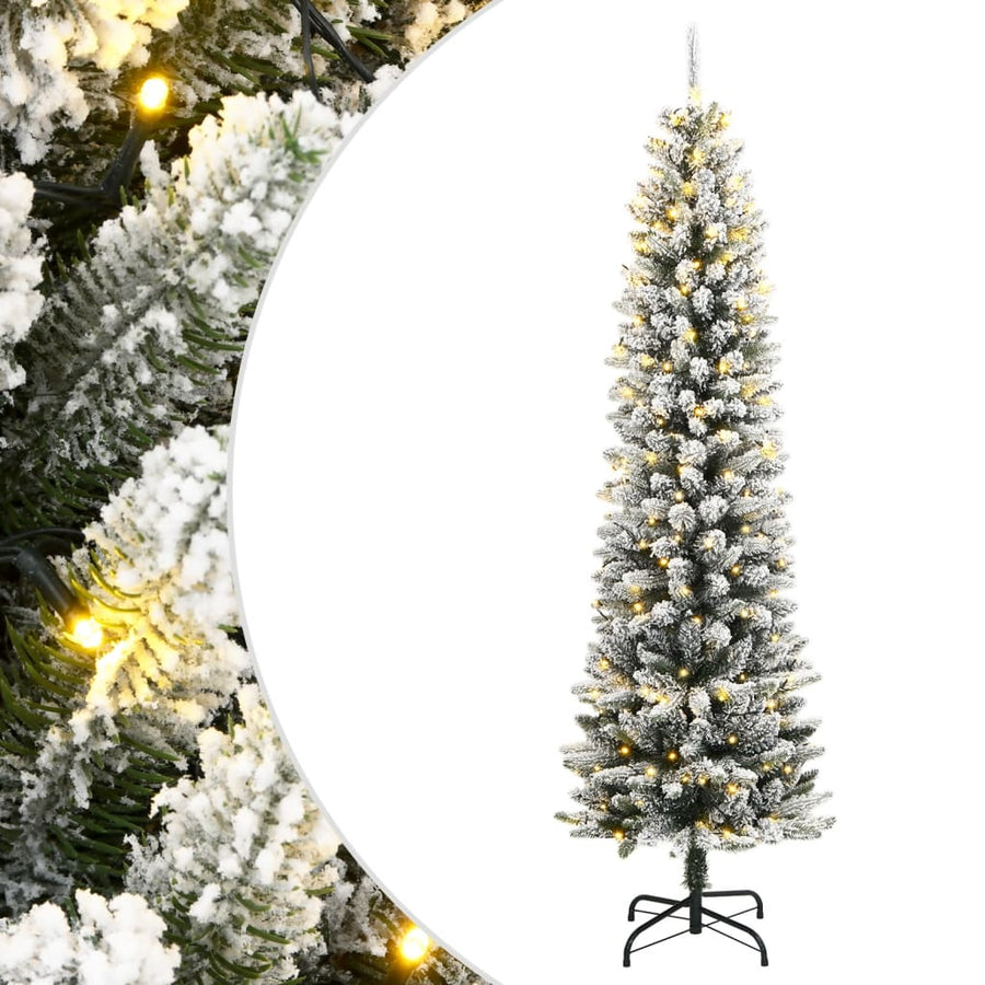 Artificial Christmas Tree 150 Leds And Flocked Snow