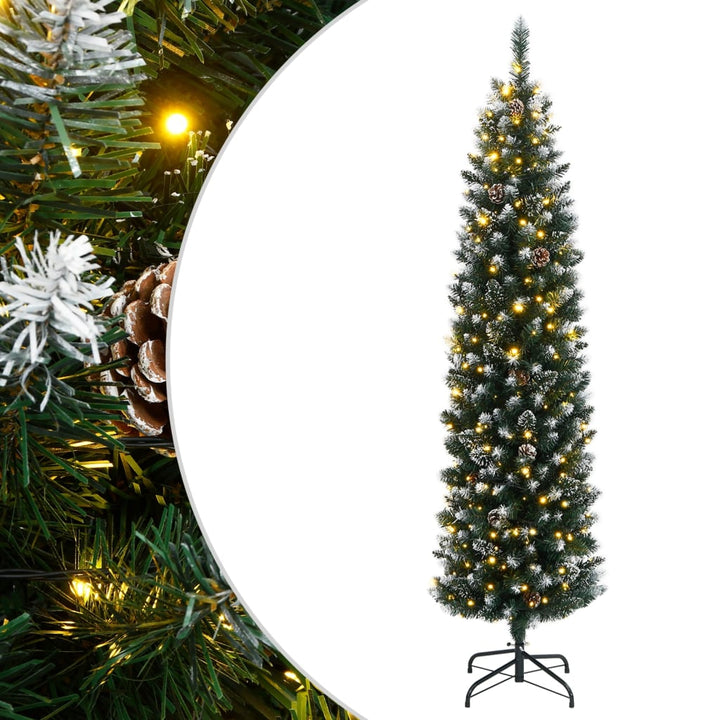 Artificial Slim Christmas Tree With Stand Pvc