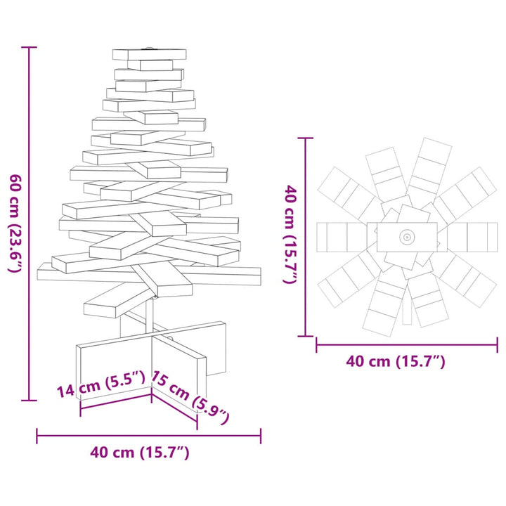 Wooden Christmas Tree For Decoration Solid Wood Pine