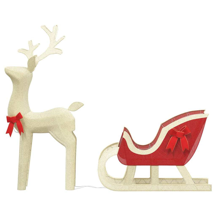 Christmas Decoration Reindeer And Sleigh 100 Leds