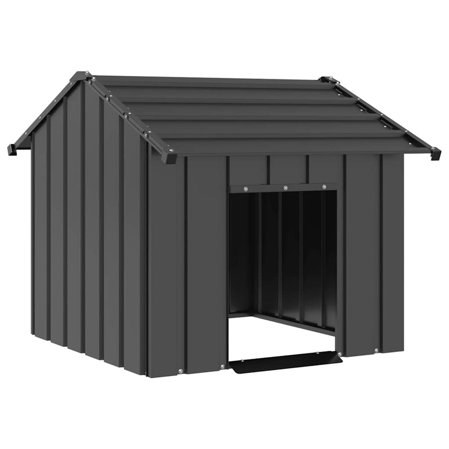 Dog House With Roof Galvanised Steel