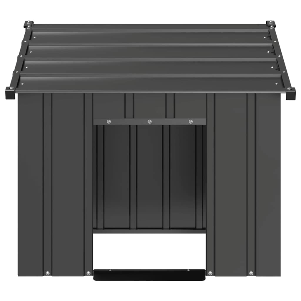 Dog House With Roof Galvanised Steel