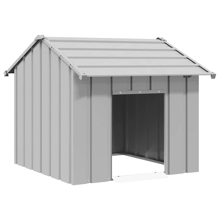 Dog House With Roof Galvanised Steel