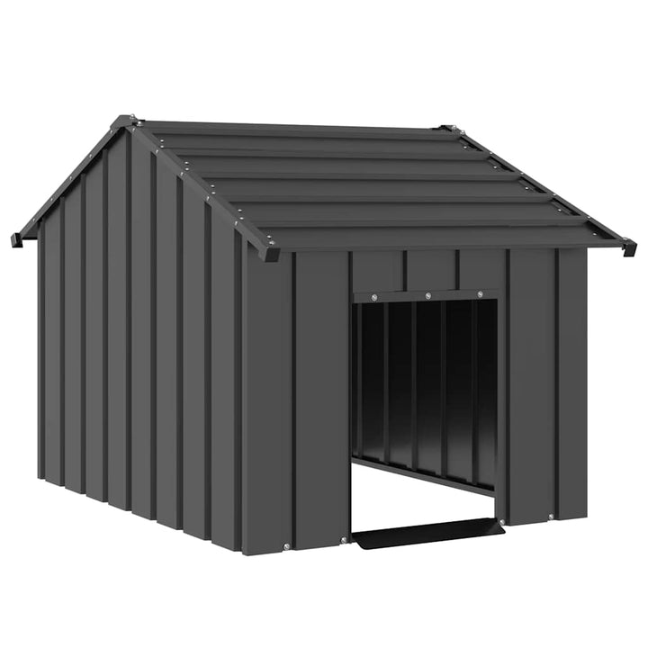 Dog House With Roof Galvanised Steel