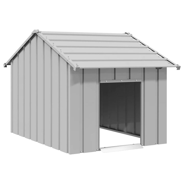 Dog House With Roof Galvanised Steel
