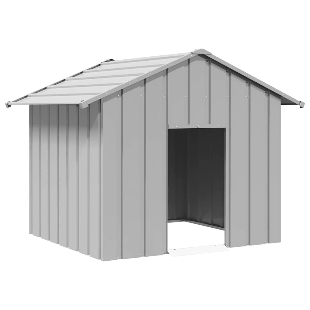 Dog House With Roof Galvanised Steel