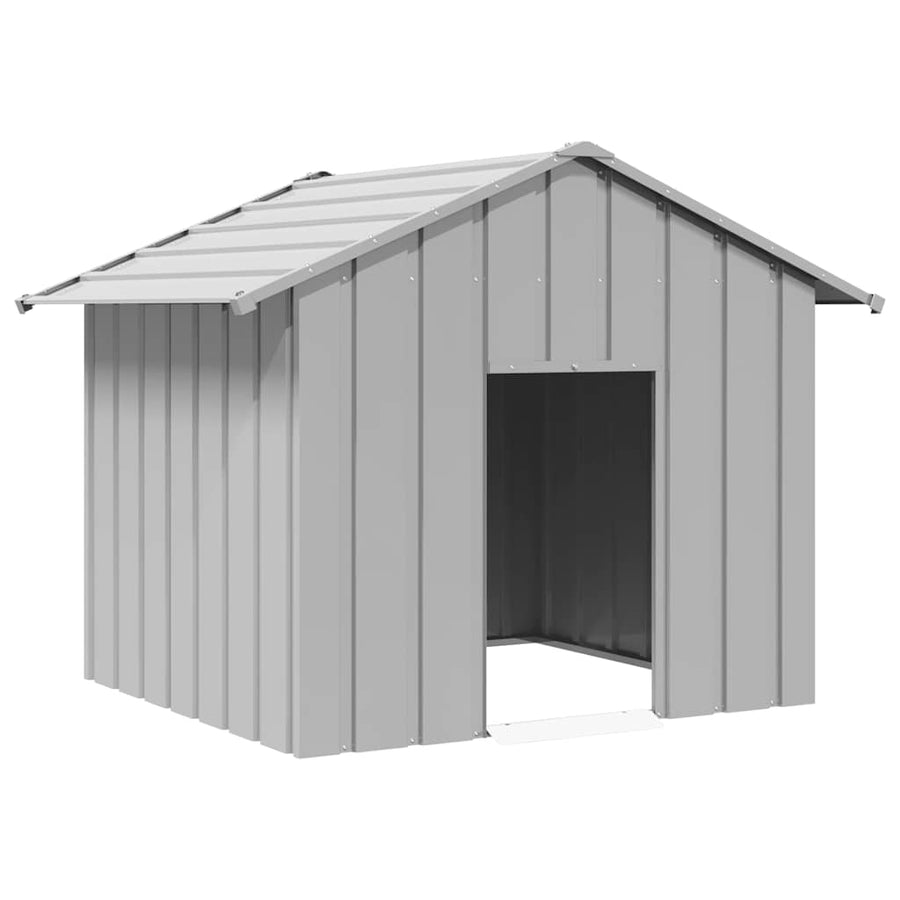 Dog House With Roof Galvanised Steel