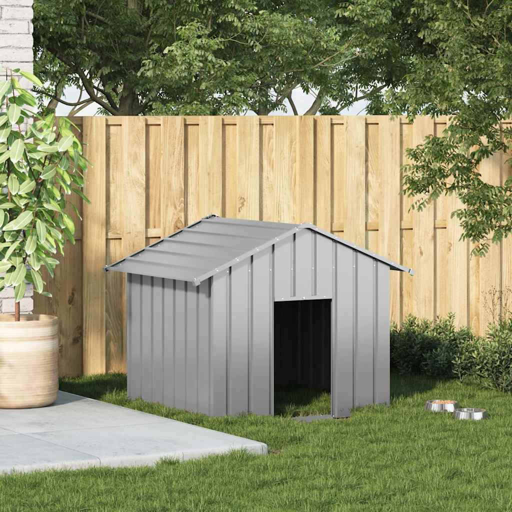 Dog House With Roof Galvanised Steel