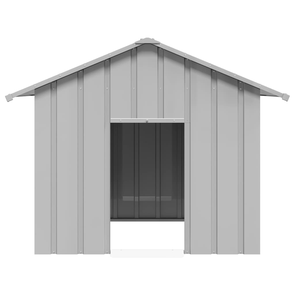 Dog House With Roof Galvanised Steel