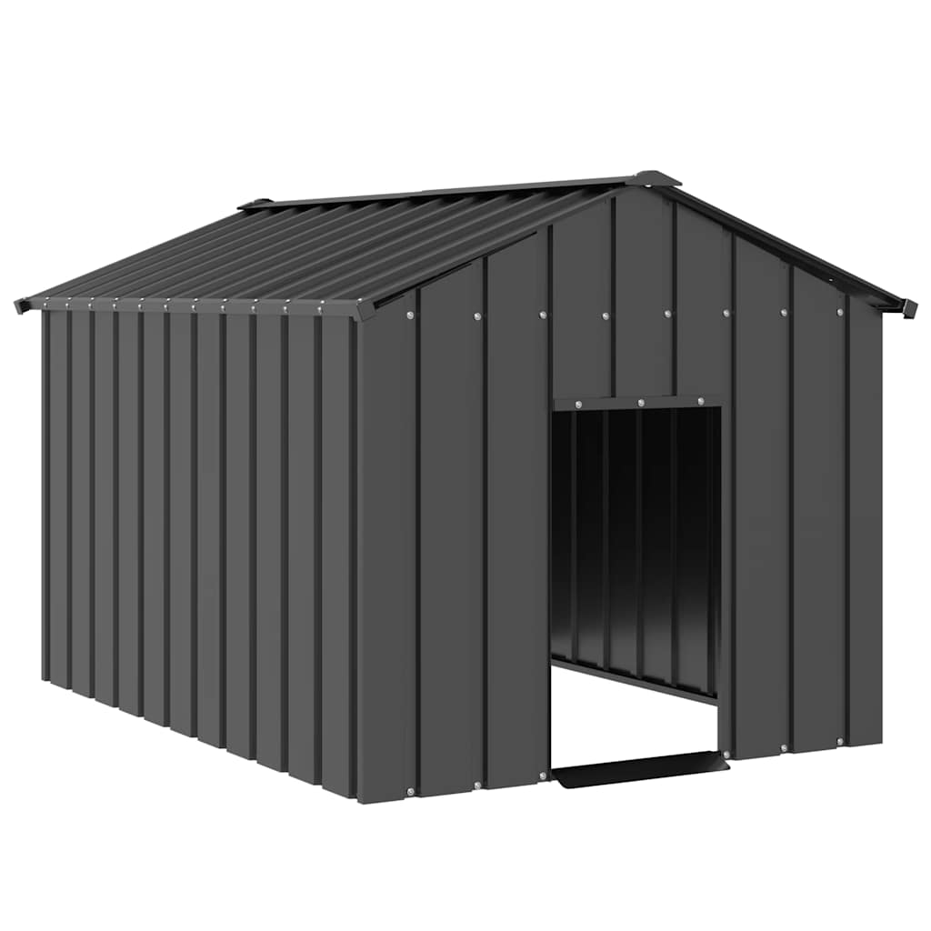 Dog House With Roof Galvanised Steel