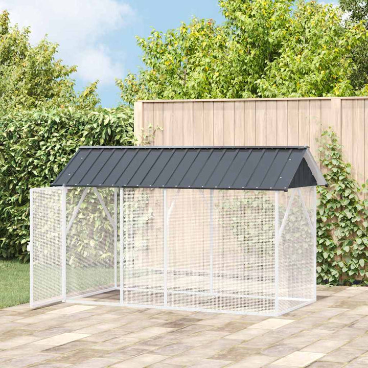 Bird Cage Anthracite 227 X 112 X 141 Cm Galvanised Steel