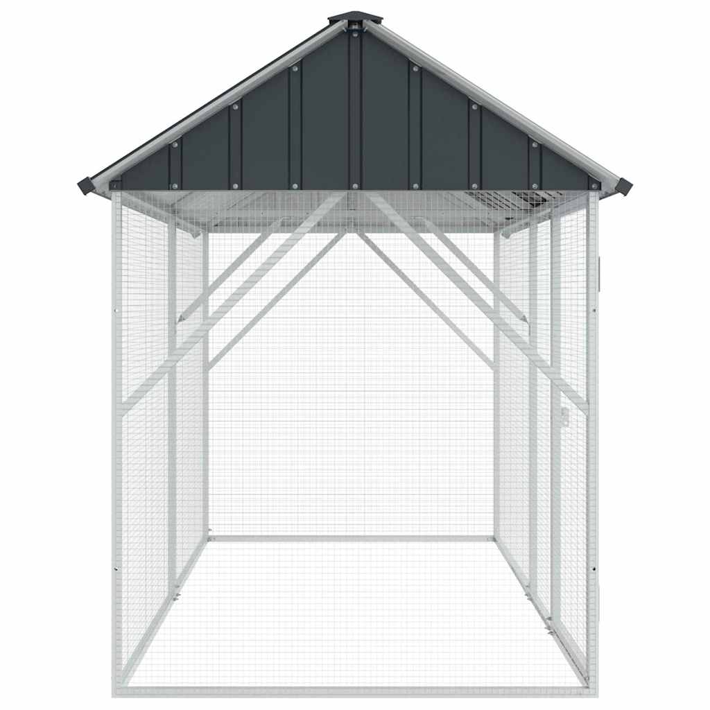 Bird Cage Anthracite 227 X 112 X 141 Cm Galvanised Steel