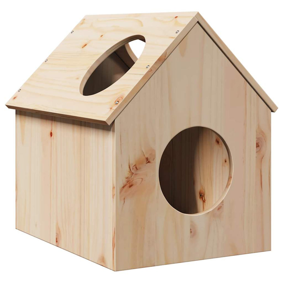 Cat House 41X50X50 Cm Solid Wood Pine