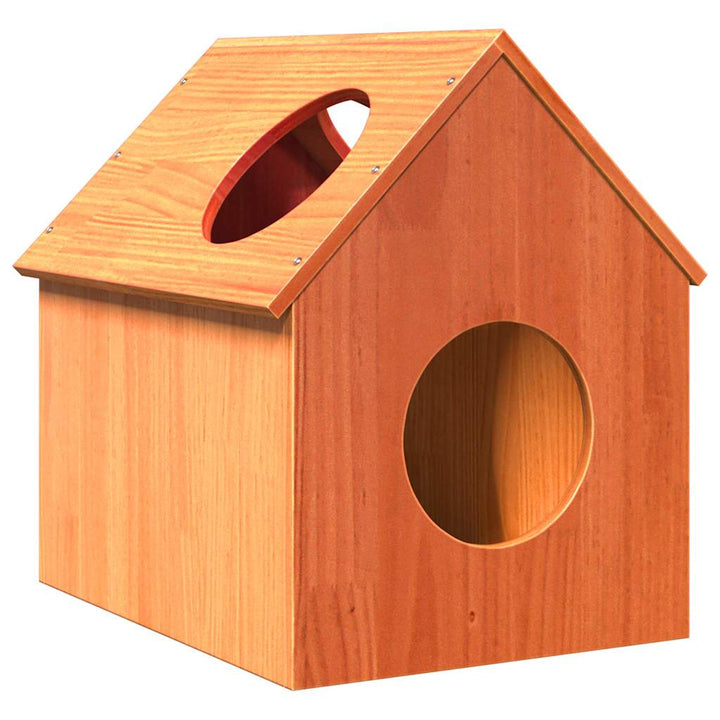 Cat House 41X50X50 Cm Solid Wood Pine