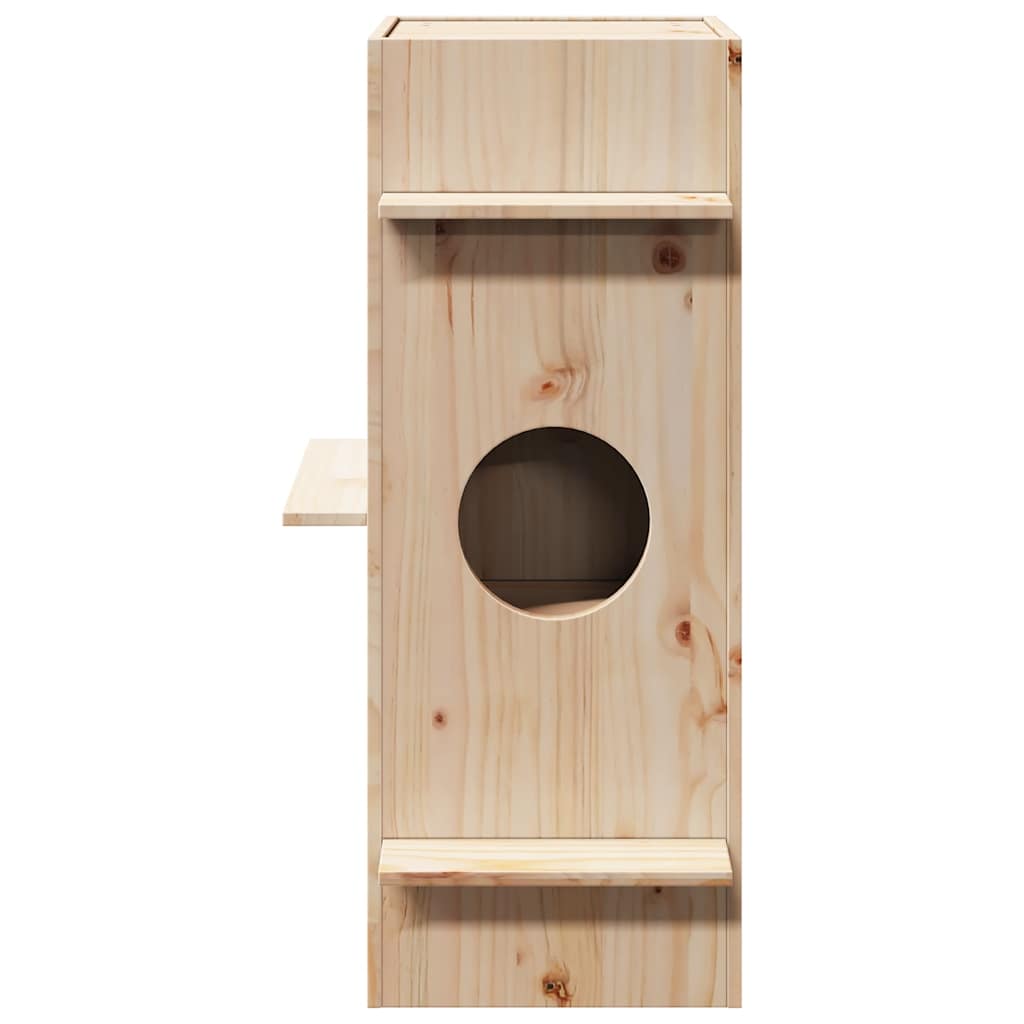 Cat House 43X43X90 Cm Solid Wood Pine