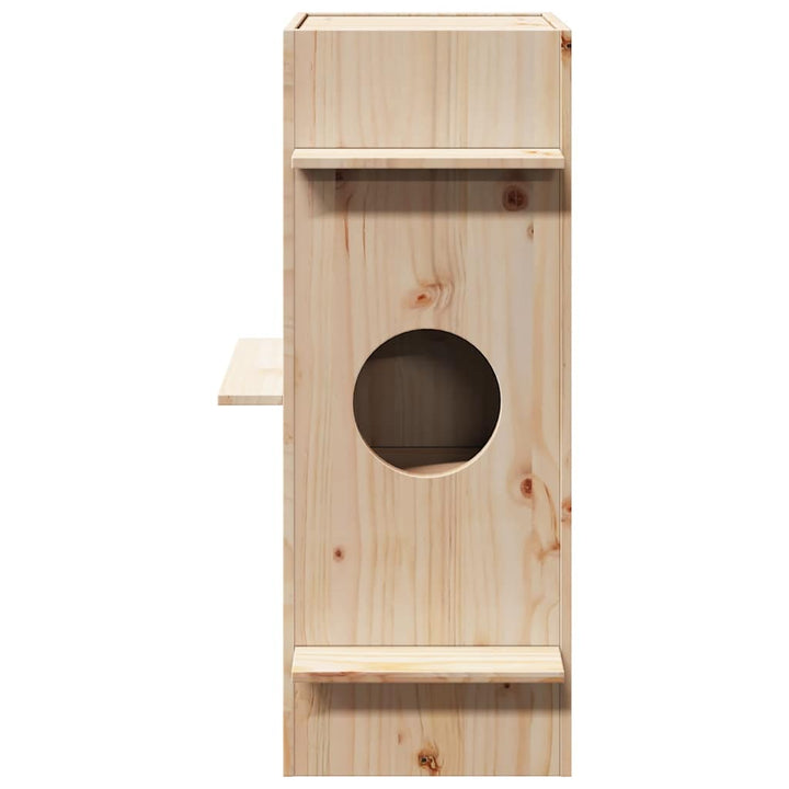 Cat House 43X43X90 Cm Solid Wood Pine