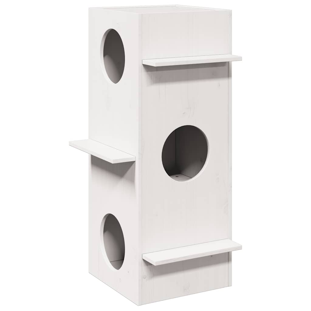 Cat House 43X43X90 Cm Solid Wood Pine