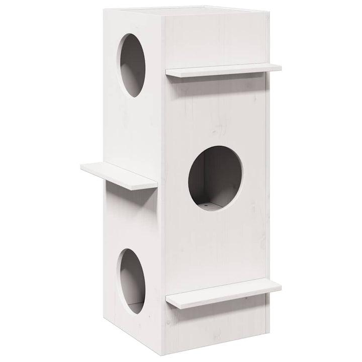 Cat House 43X43X90 Cm Solid Wood Pine