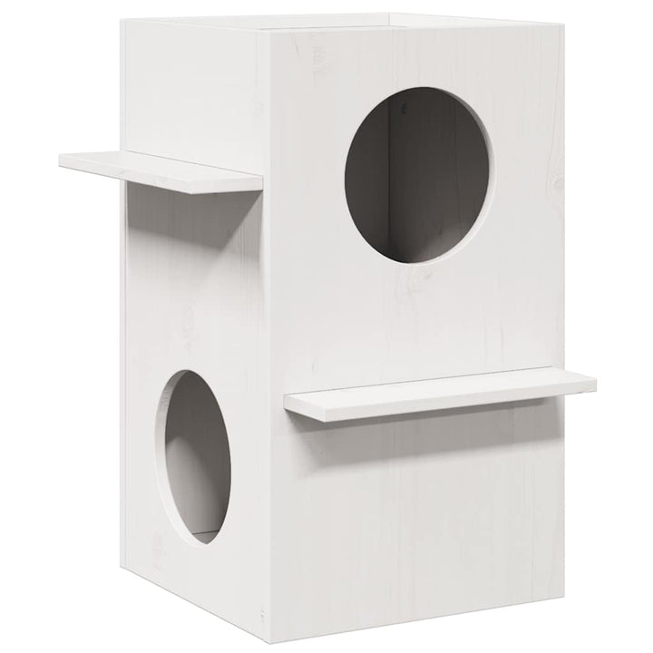 Cat House 43X43X60 Cm Solid Wood Pine