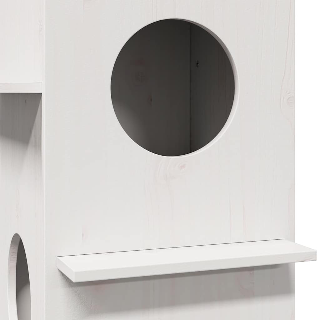 Cat House 43X43X60 Cm Solid Wood Pine