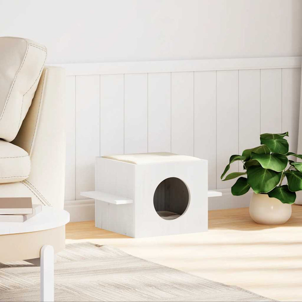 Cat House 51X35X30 Cm Solid Wood Pine