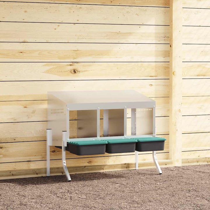 Chicken Nesting Box 1 Compartment With Legs Galvanised Steel